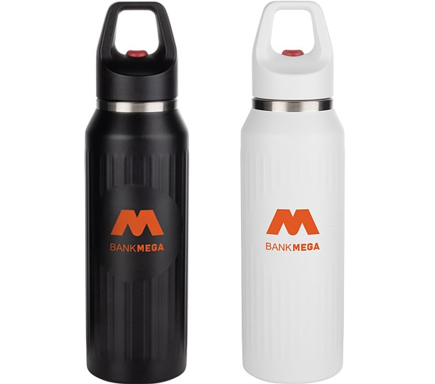 Digory Textured Sports Bottle w/Push Lock Button - 17oz