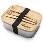 Chapman 4pc To Go Box w/Bamboo Lid & Utensils