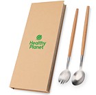 Leafserve Salad Spoon & Fork Set w/Acacia Wood Handles