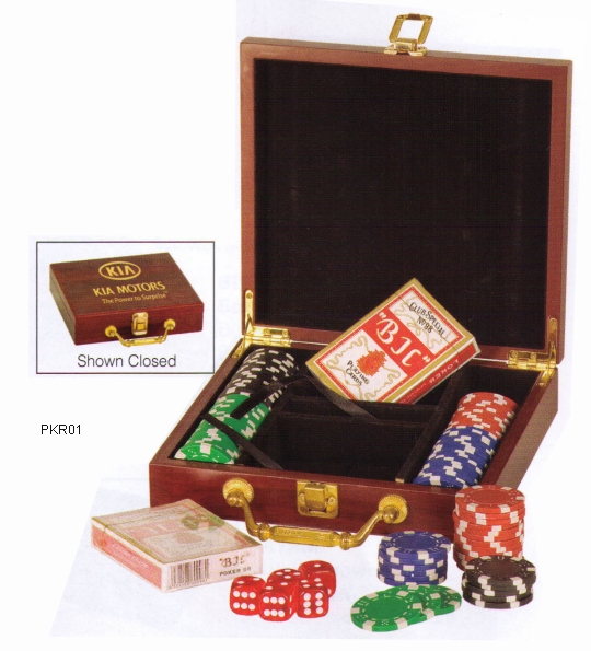 PKR01 - Rosewood Poker Set