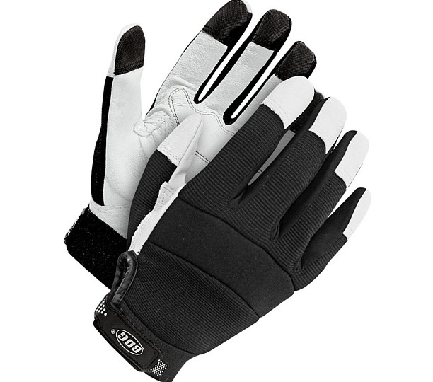 Mechanics Glove Grain Goatskin Palm Pearl White - Unlined - 20-1-1215