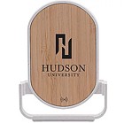 Qi&REG; Certified Bamboo Phone Charger Stand