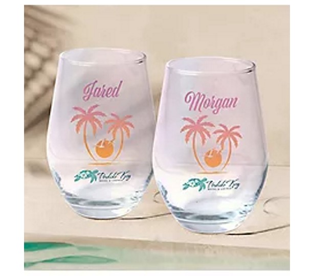 POD Full Colour Stemless Wine Glass
