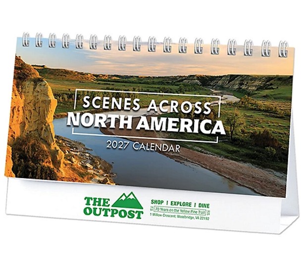 Scenic North America Desk Calendar