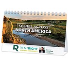Full Color Scenic North America Desk Calenda