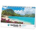 Full Color Beaches Desk Calendar