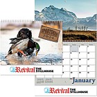 Full Color Sportsman Spiral Wall Calendar