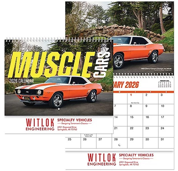 Muscle Car Spiral Wall Calenda