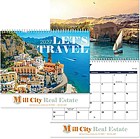 Full Color Let's Travel Spiral Wall Calendar