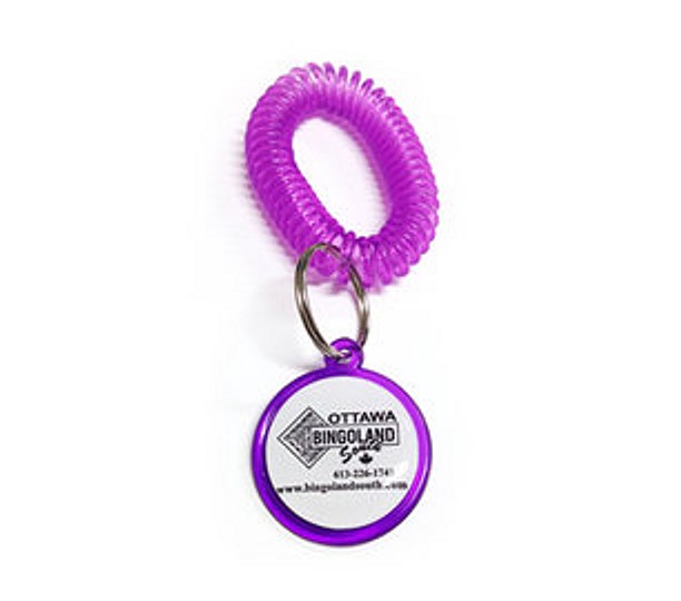 Coil Wrist Key Chains - Dome