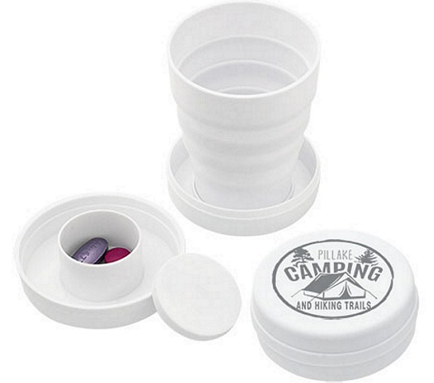 23 - 3 1/2 oz Collapsible Cup w/Pillbox