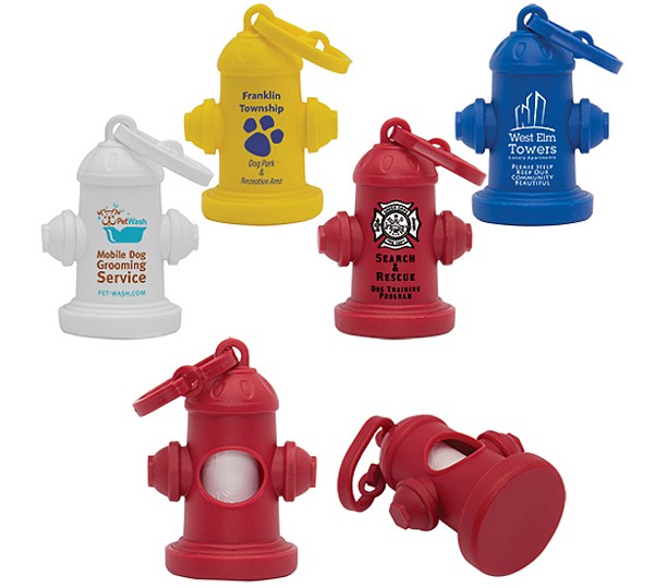324 - Fire Hydrant Pet Waste Bag Dispenser