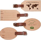 Wood Luggage Tag