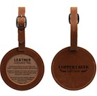 Round Leather Luggage Tag