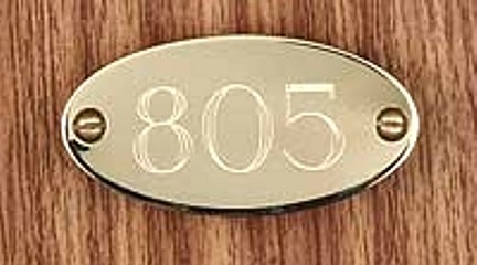 982-079 Brass Doorplate
