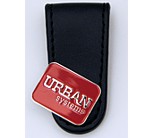 48A-4167 - Leather Look Pocket Clip with Enamelled Marker