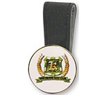 Leather Look Pocket Clip Domed Marker